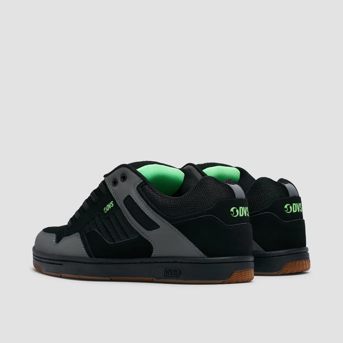 DVS Enduro 125 Shoes - Charcoal/Black/Lime Nubuck - Image 3