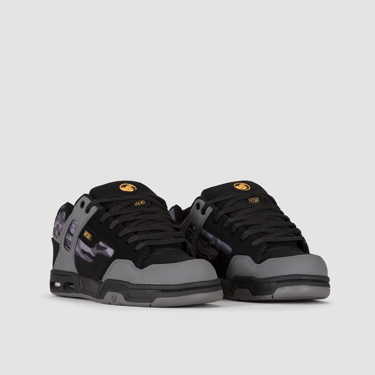 DVS Enduro Heir Shoes - Black/Charcoal/Camo Nubuck - Image 2