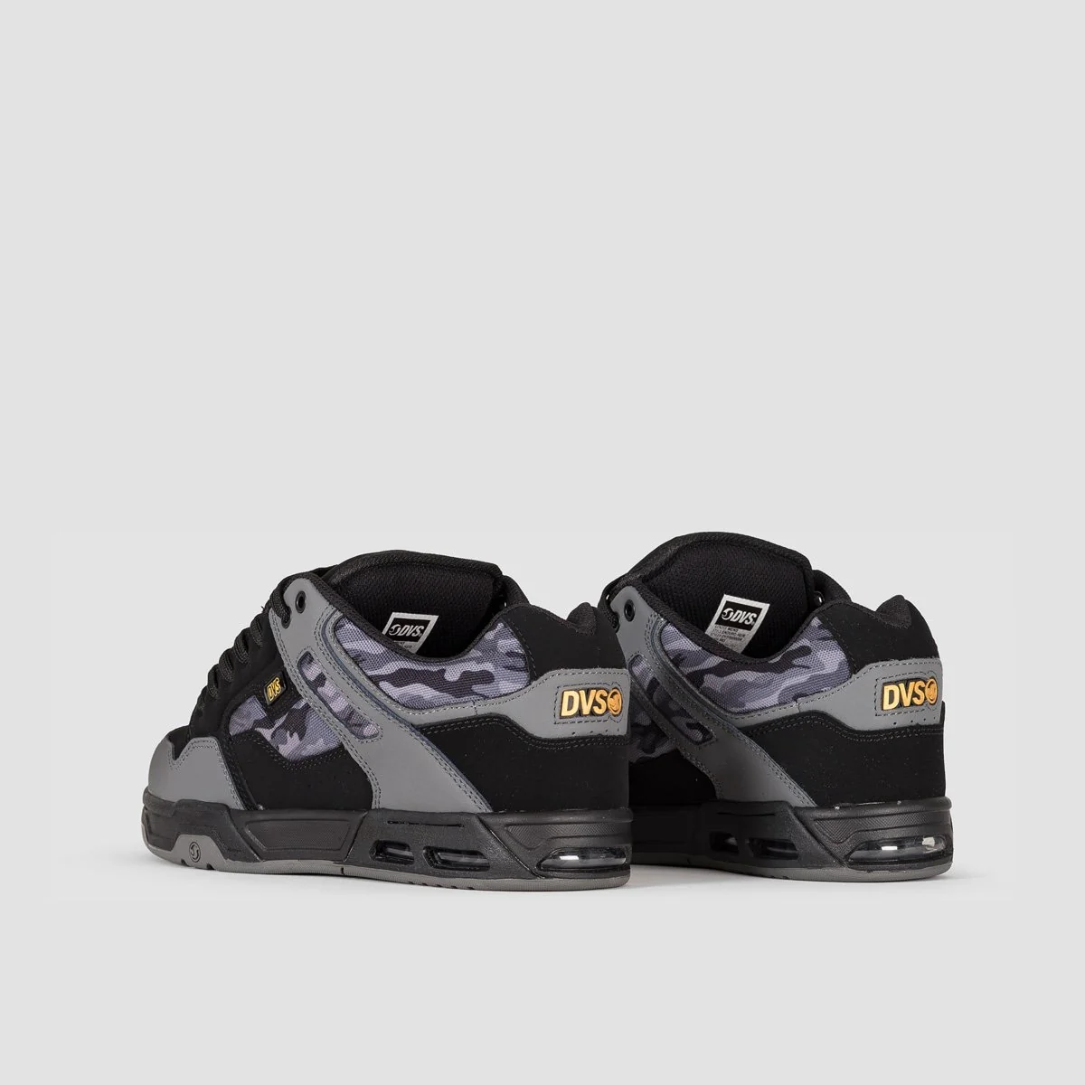 DVS Enduro Heir Shoes - Black/Charcoal/Camo Nubuck - Image 3