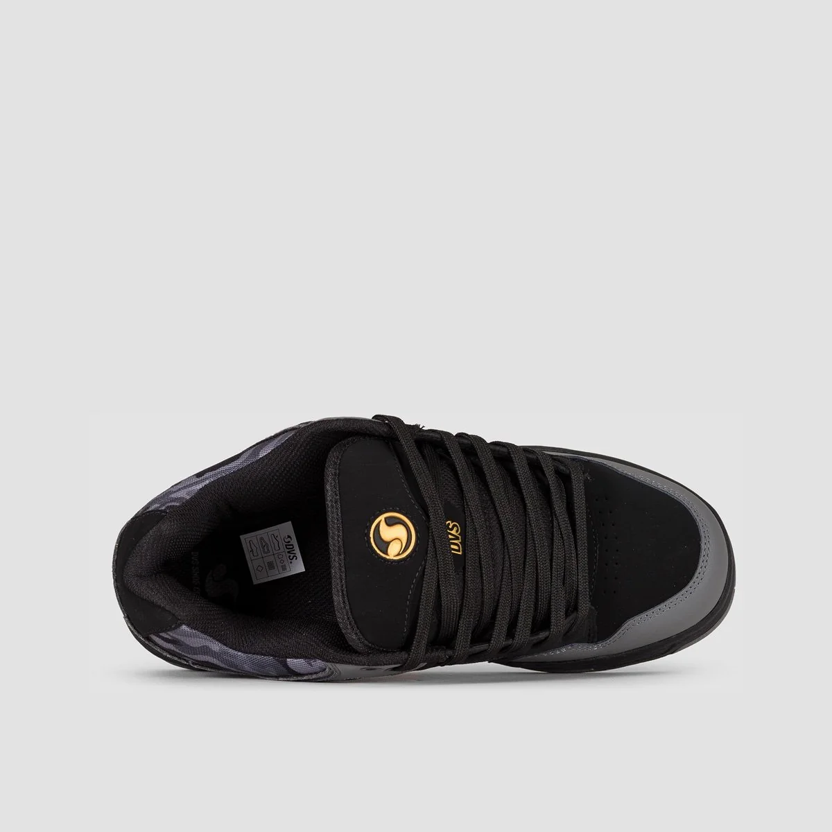 DVS Enduro Heir Shoes - Black/Charcoal/Camo Nubuck - Image 4
