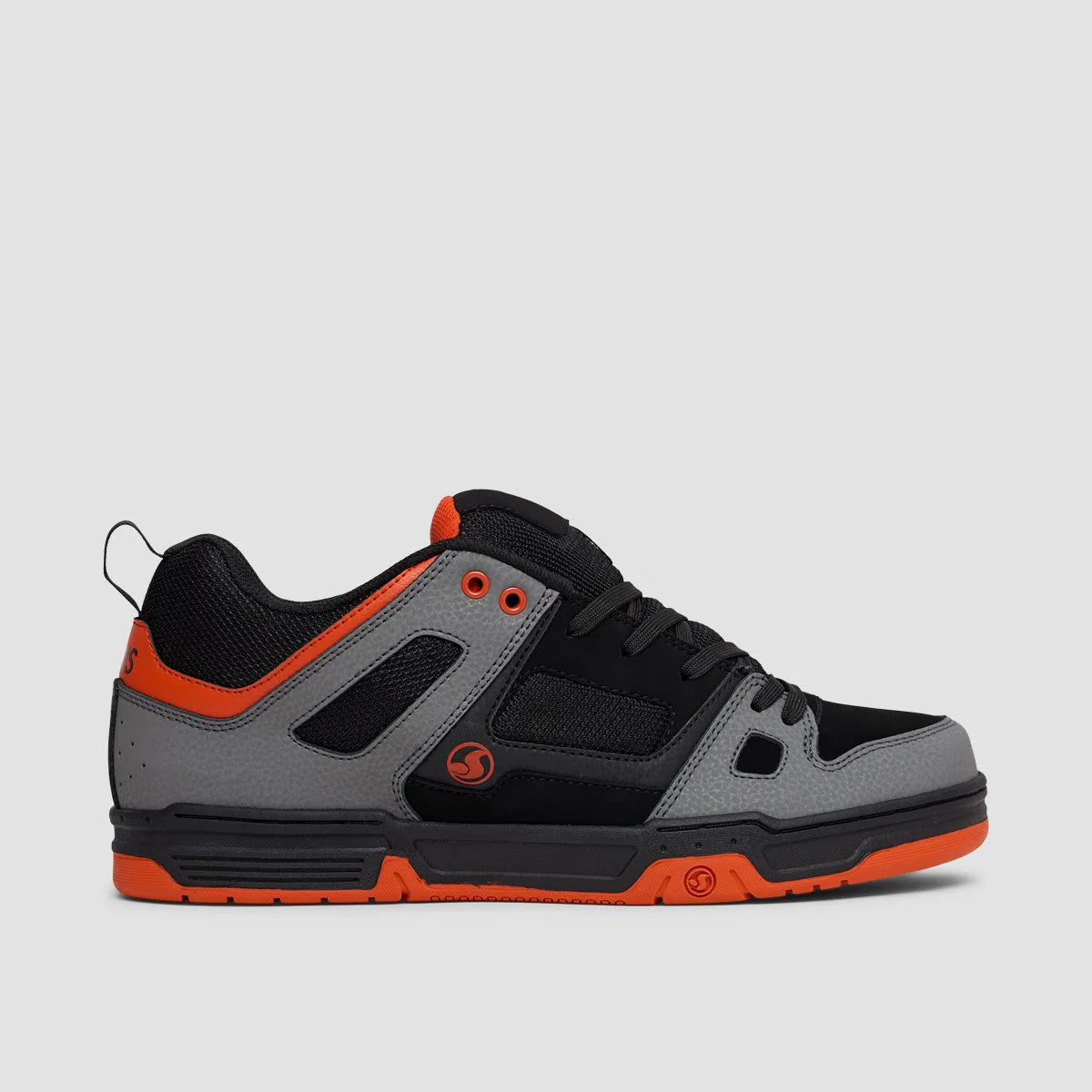 DVS Gambol Shoes - Black/Charcoal/Red Nubuck