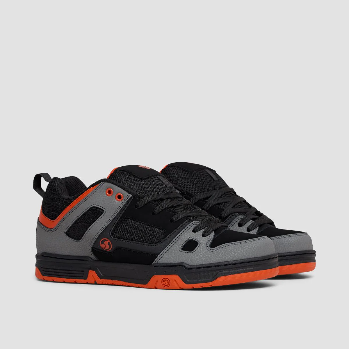 DVS Gambol Shoes - Black/Charcoal/Red Nubuck - Image 2