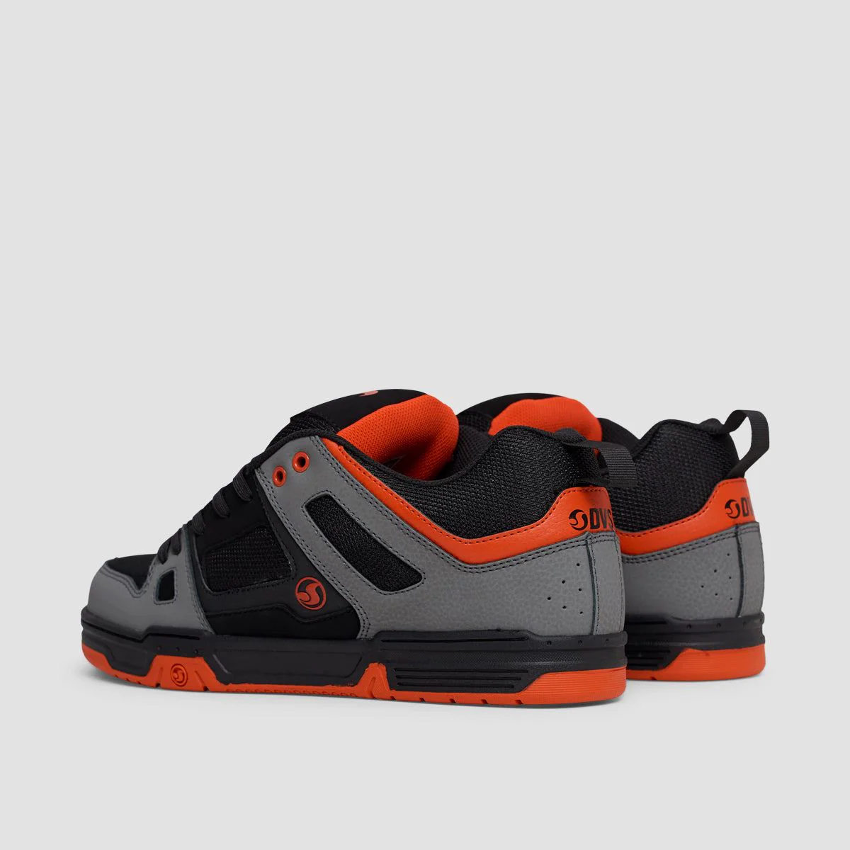 DVS Gambol Shoes - Black/Charcoal/Red Nubuck - Image 3