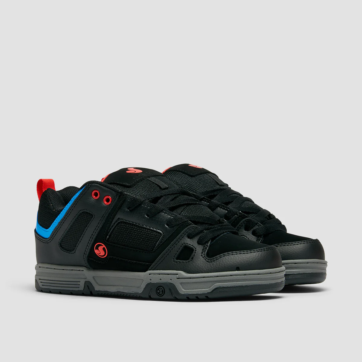 DVS Gambol Shoes - Black/Fiery Red/Blue Nubuck - Image 2