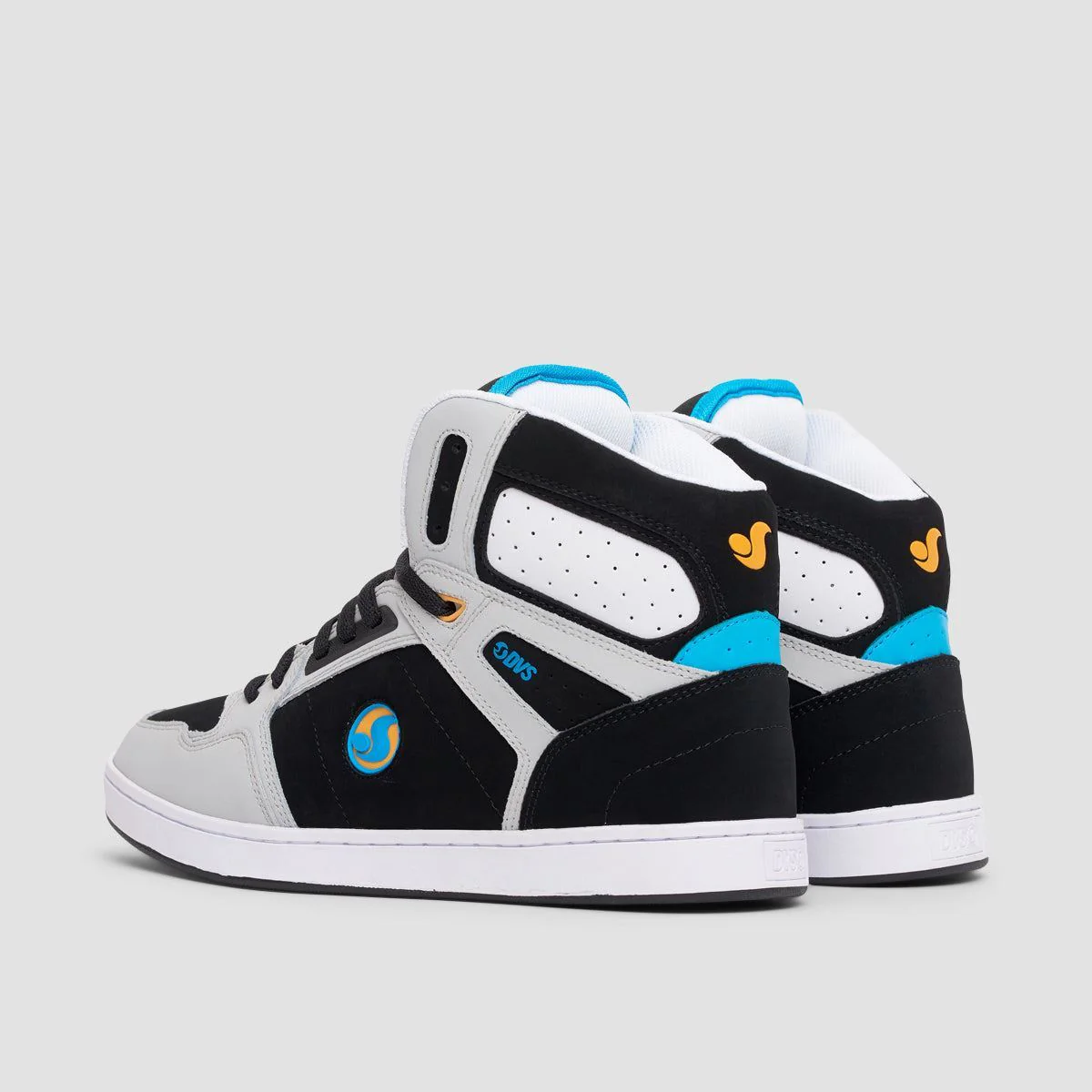 DVS Honcho High Top Shoes - Grey/Black/Blue Nubuck - Image 3
