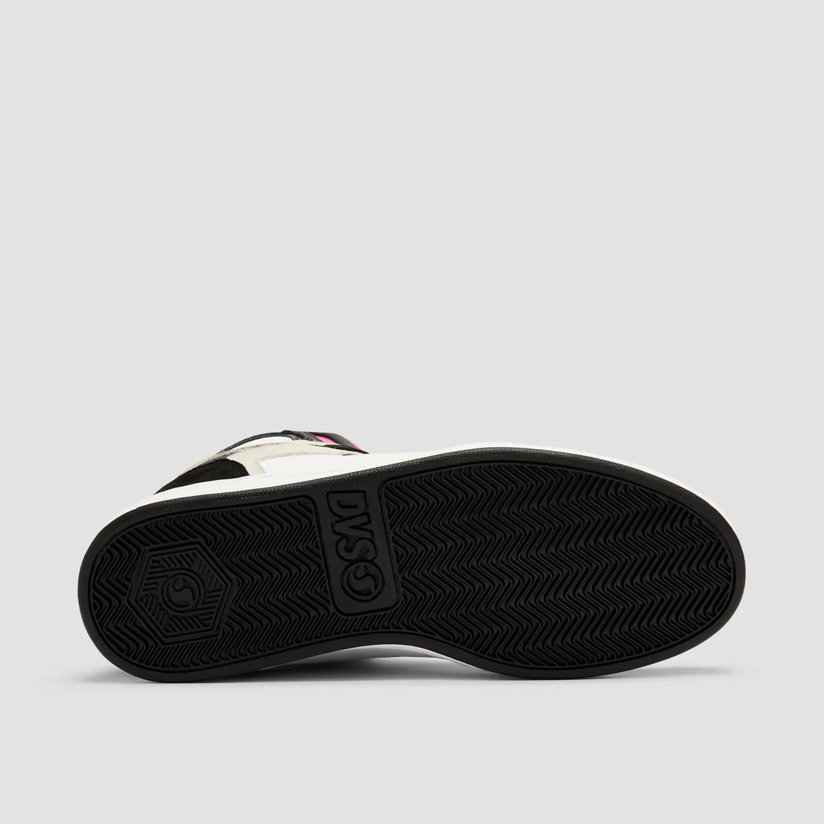 DVS Honcho High Top Shoes - Black/White/Pink Suede - Womens - Image 5