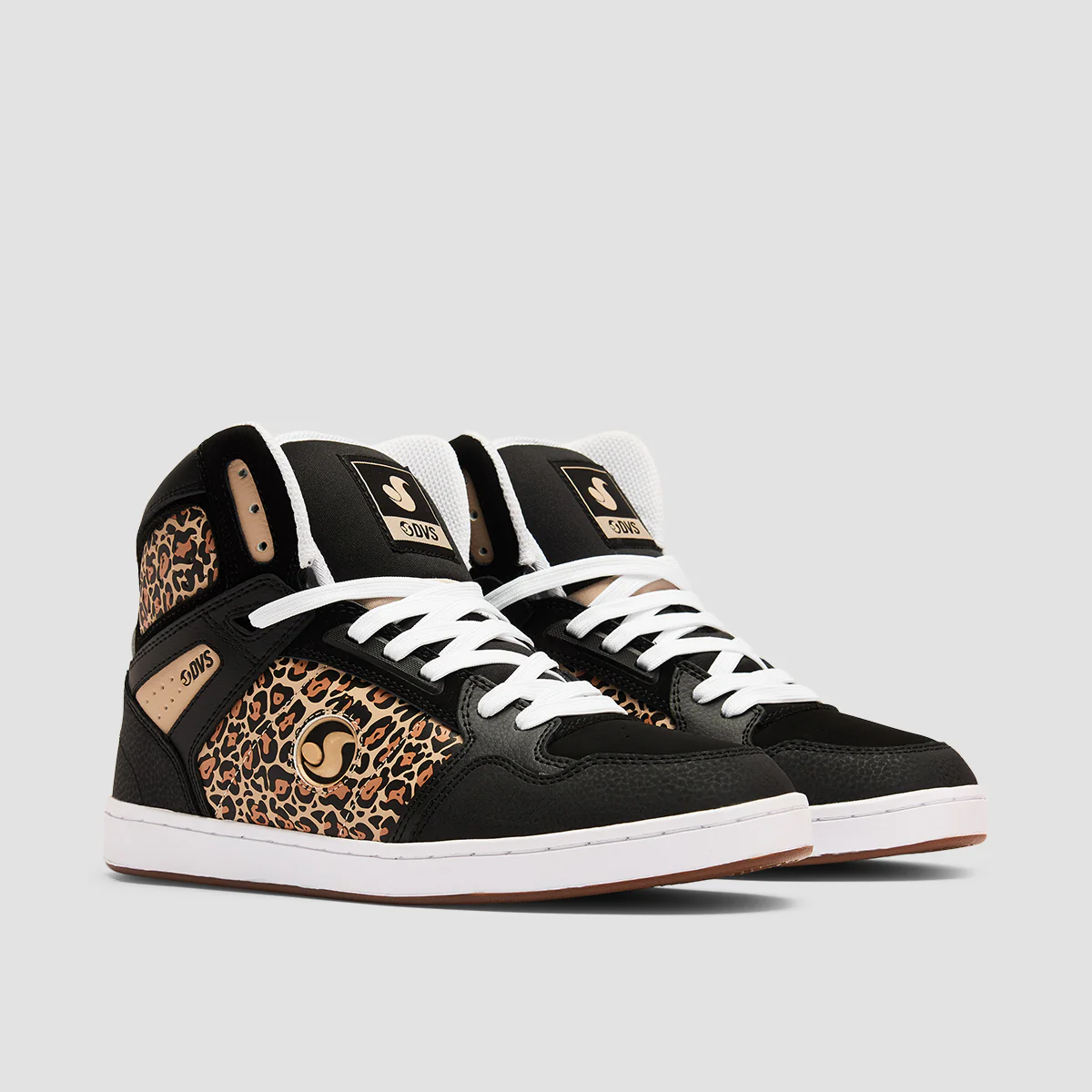 DVS Honcho High Top Shoes - Black/White/Print Suede - Womens - Image 2