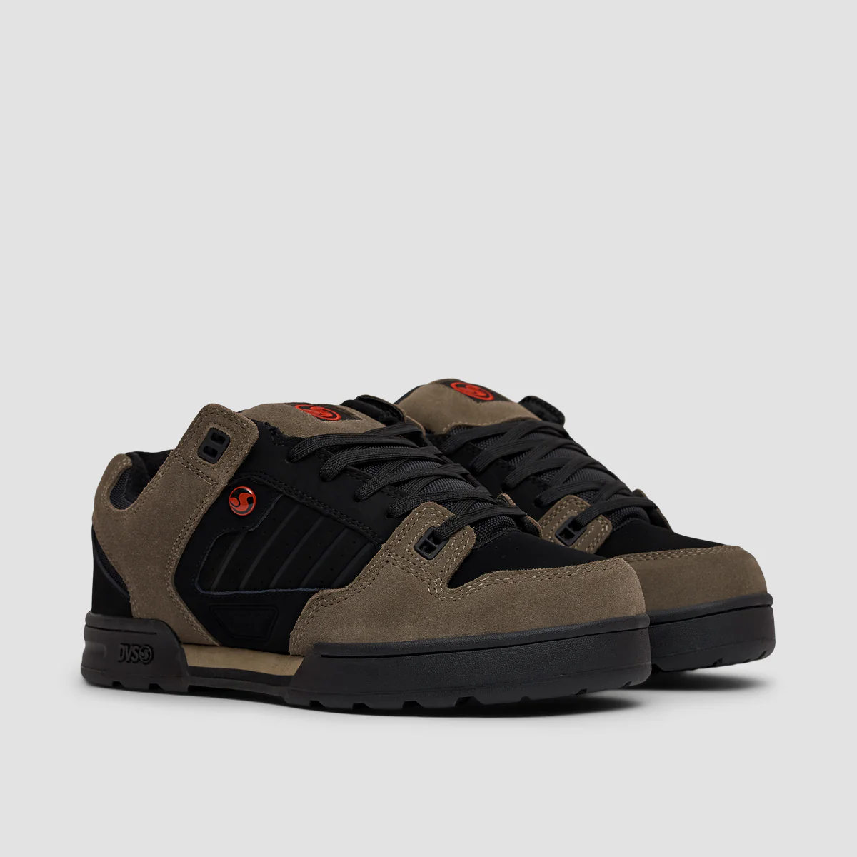 DVS Militia Shoes - Black/Brindle/Red Nubuck - Image 2