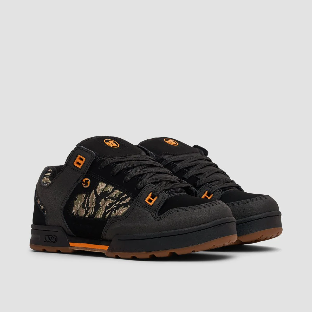 DVS Militia Shoes - Black/Jungle/Camo Nubuck - Image 2