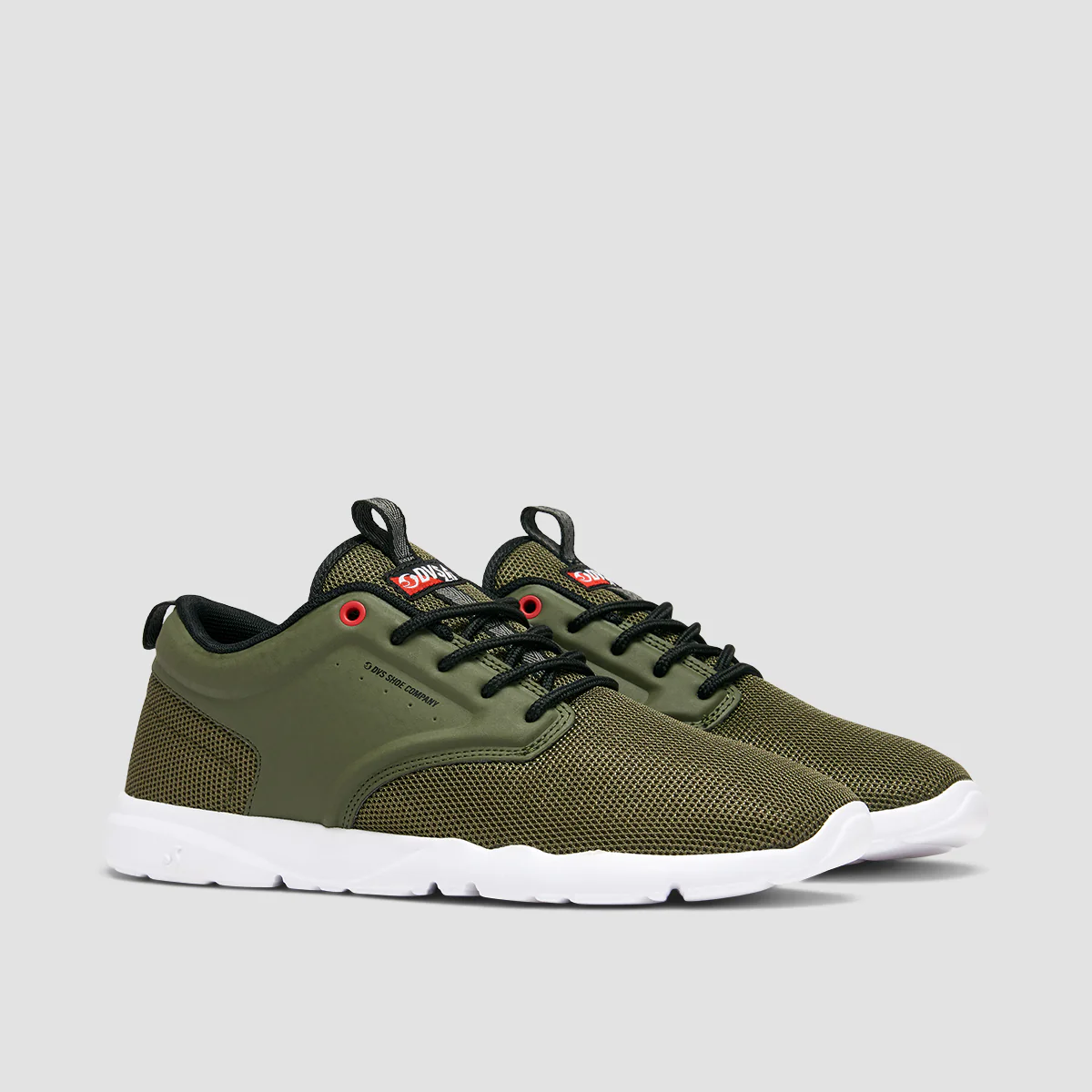 DVS Premier 2.0+ Shoes - Olive Mesh/Fiery Red - Image 2