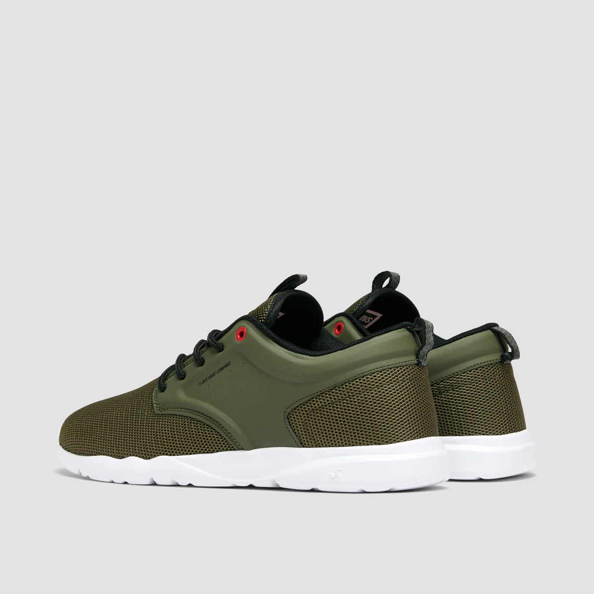 DVS Premier 2.0+ Shoes - Olive Mesh/Fiery Red - Image 3