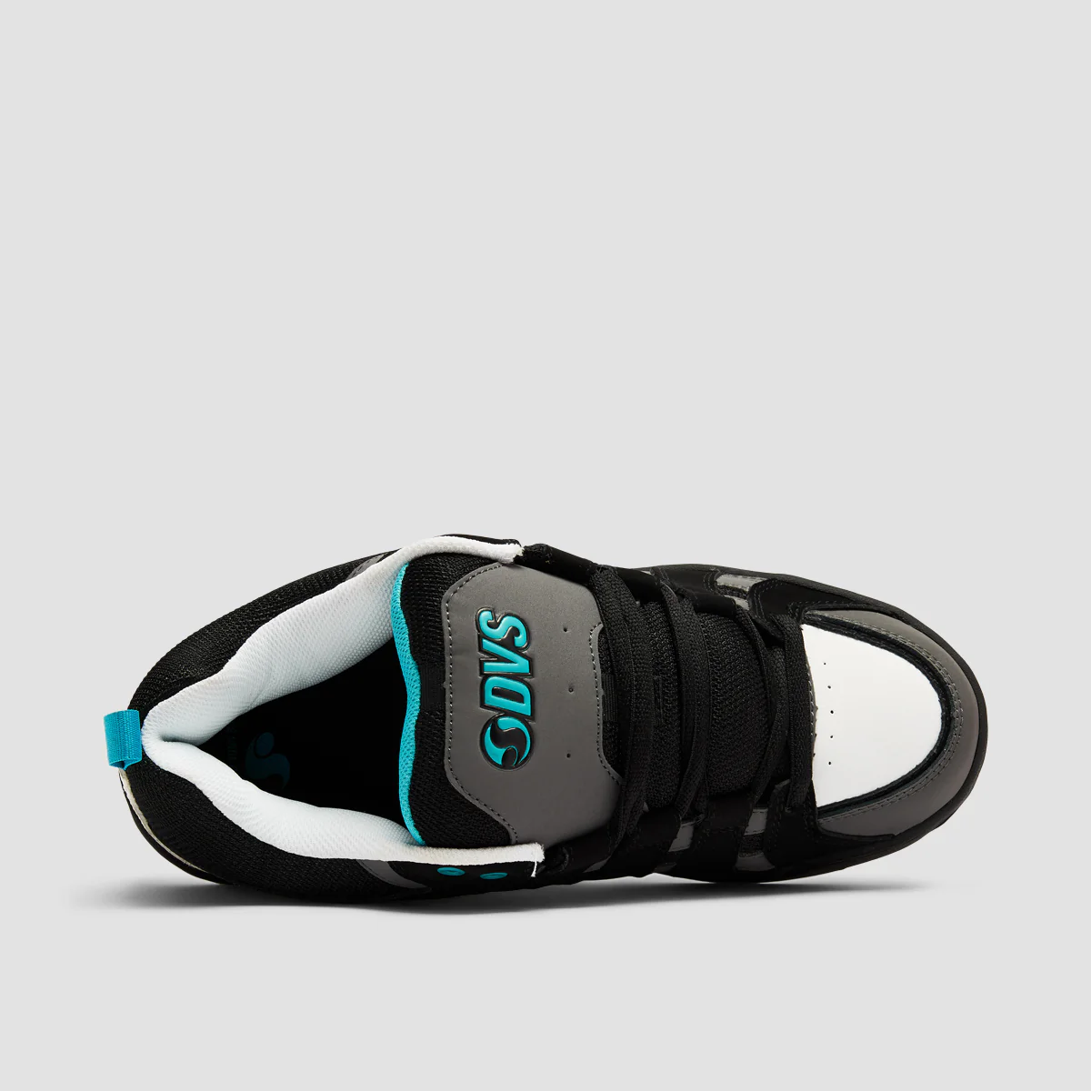 DVS Primo Shoes - Black/Charcoal/Turquois Nubuck - Image 4