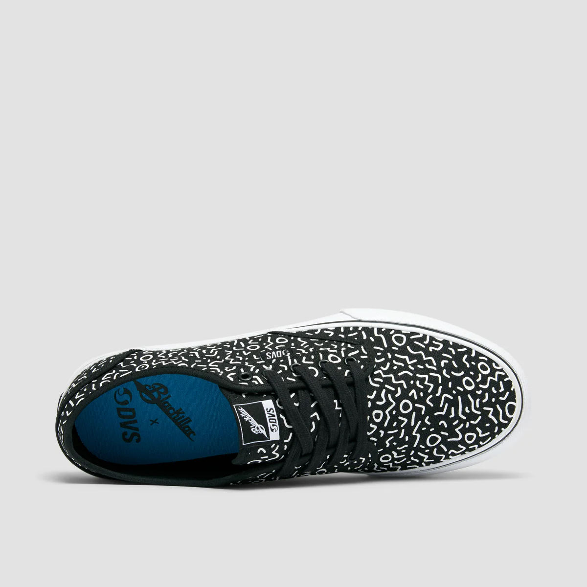 DVS Rico CT Shoes - Black/White/Print Canvas - Image 4