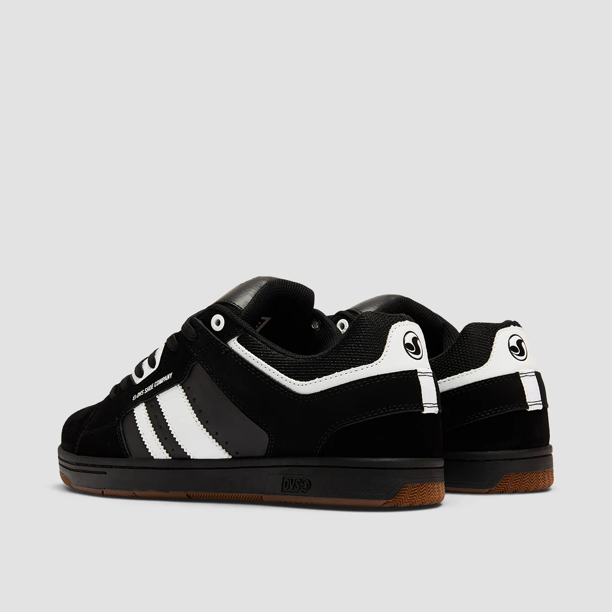 DVS Tactic Shoes - Black/White/Black Nubuck - Image 3