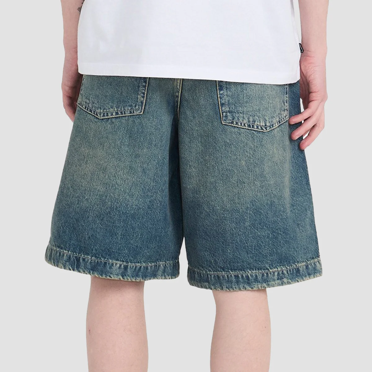 Element 5 Pocket Denim Jort Shorts Blue Tint - Image 3