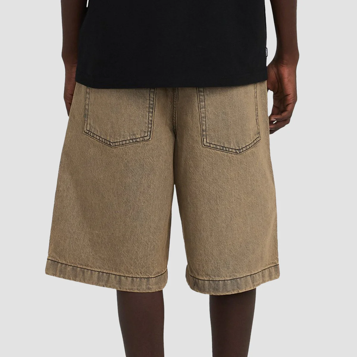 Element 5 Pocket Denim Jort Shorts Brown Tint - Image 3