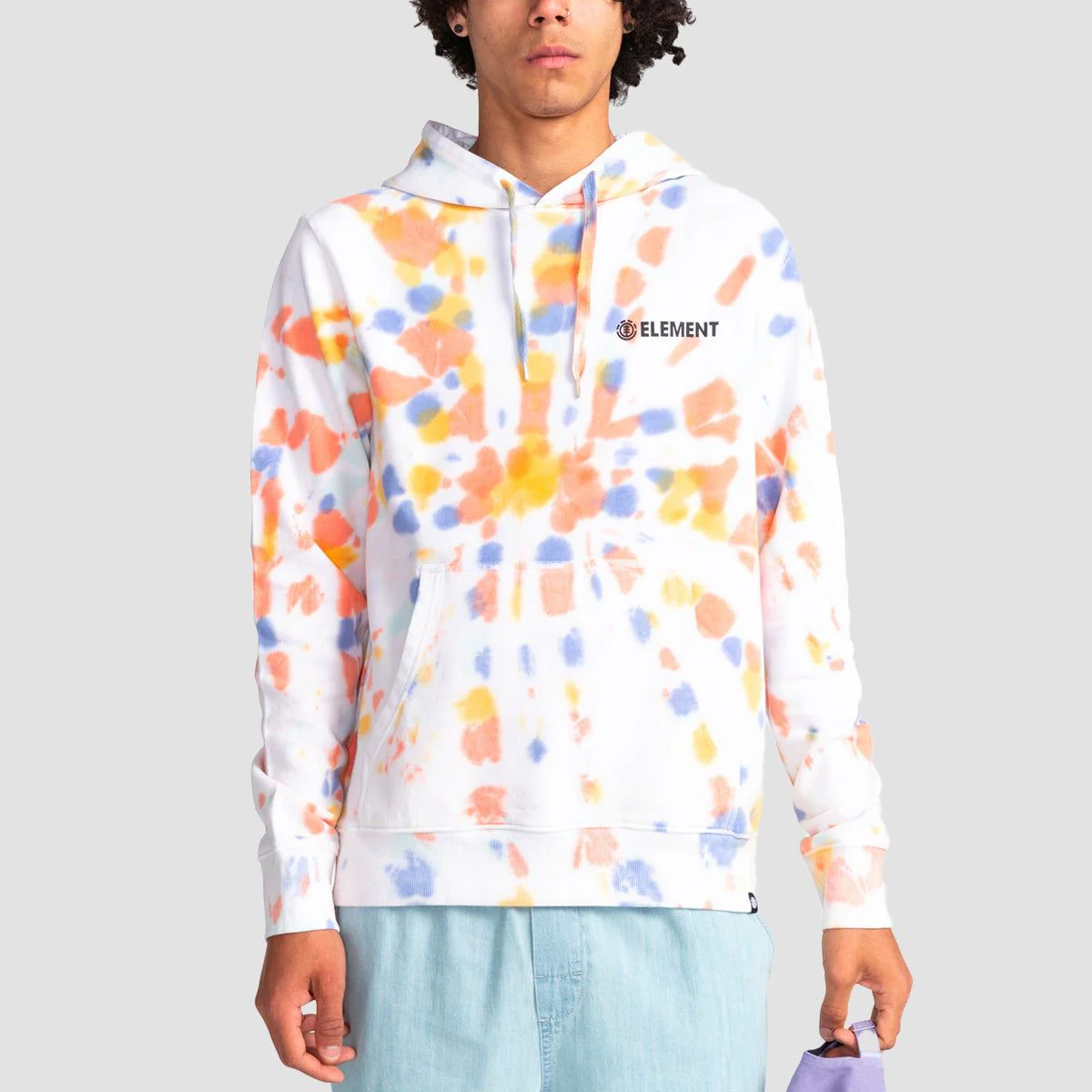 Element Blazin Chest Tie Dye Pullover Hoodie Apricot