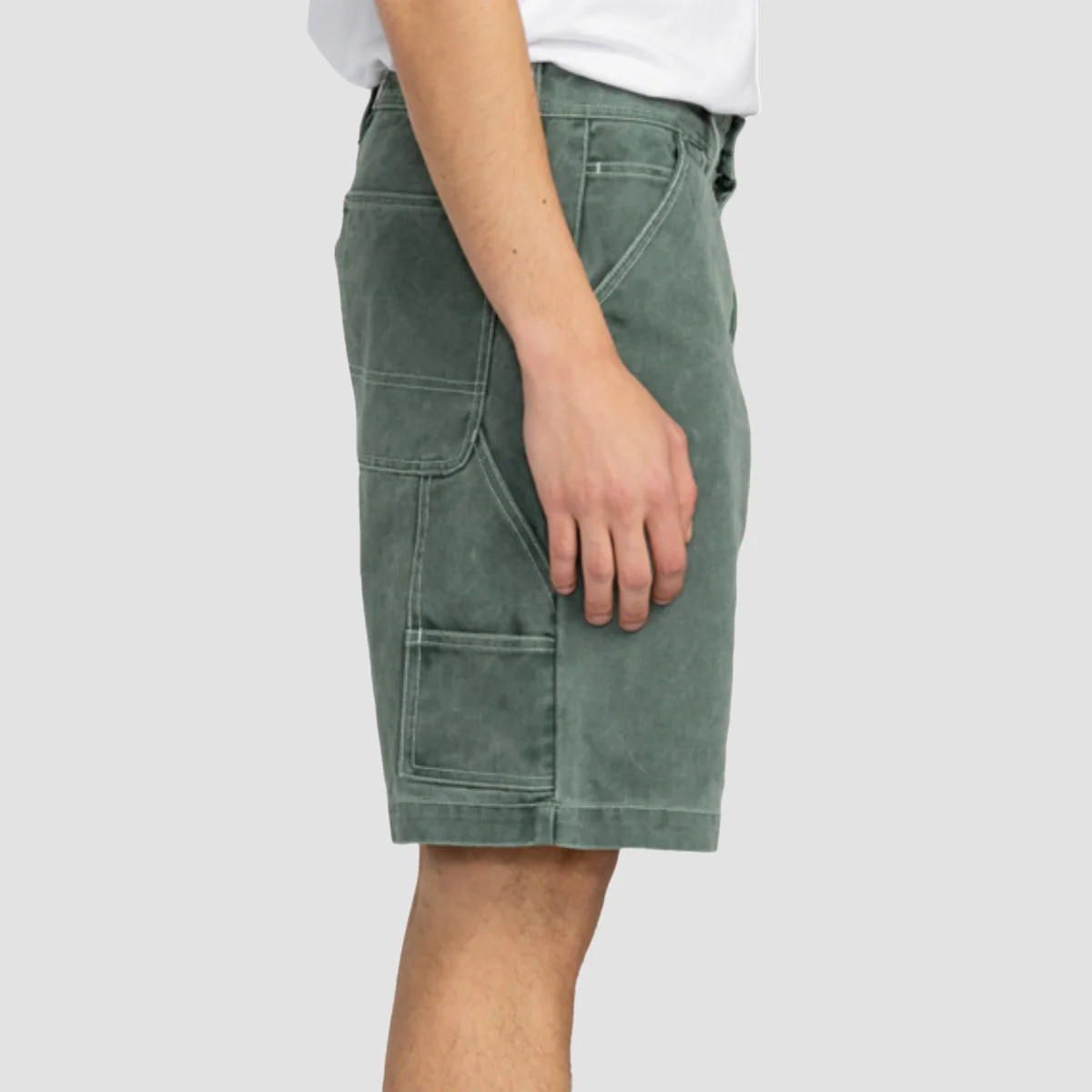 Element Carpenter Canvas Shorts Jungle Green - Image 2
