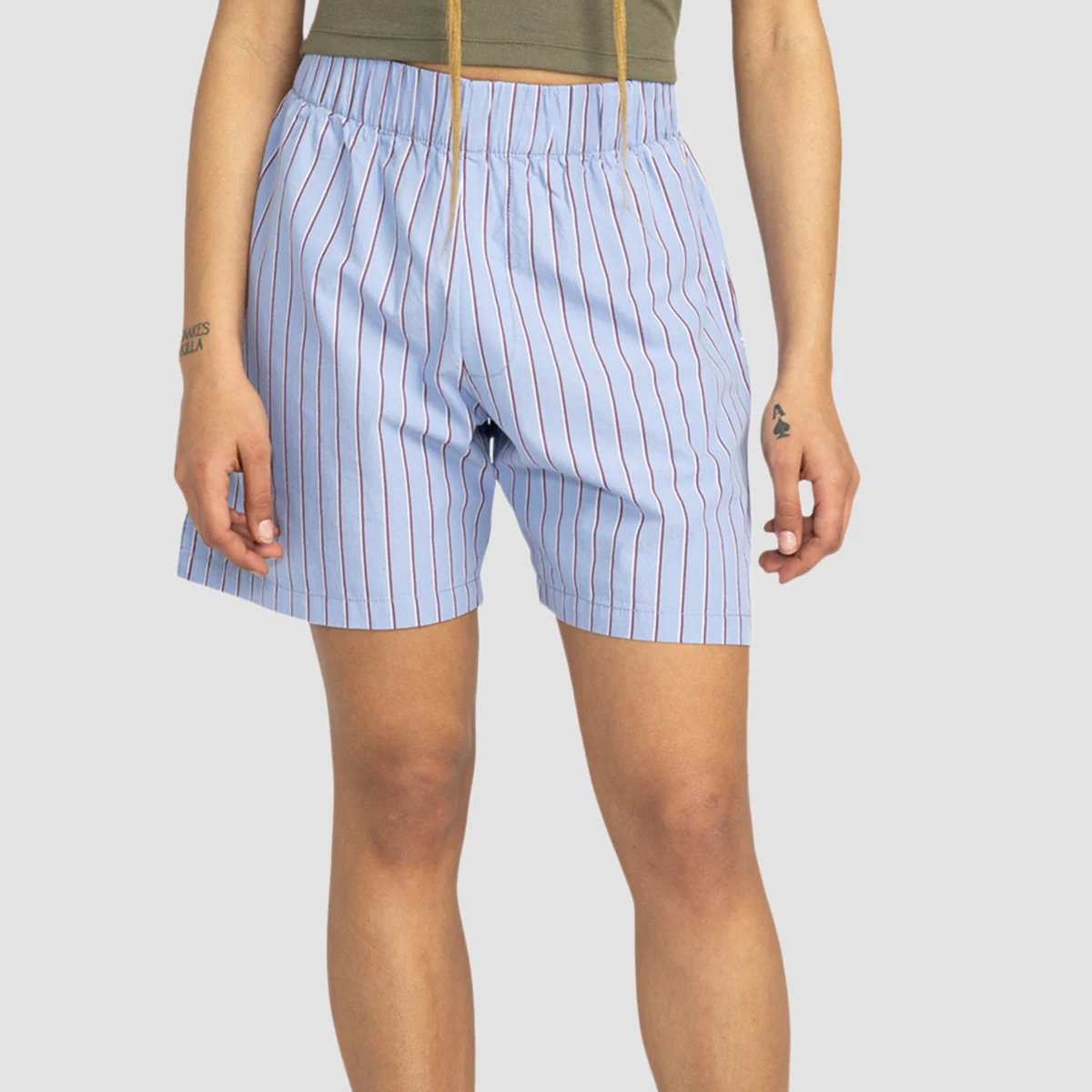 Element Chillin Shorts Stripe Blue/Pomegranite - Womens