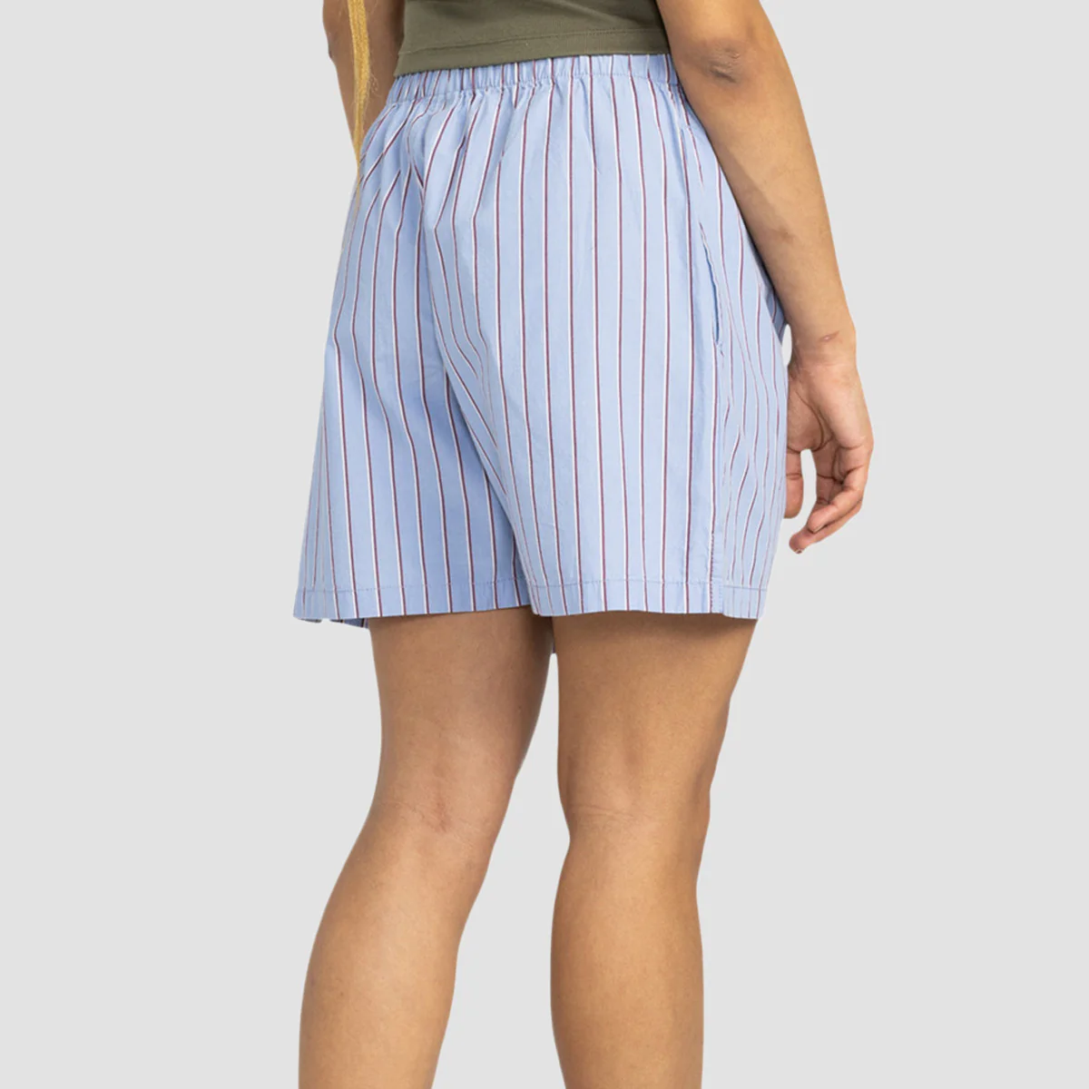 Element Chillin Shorts Stripe Blue/Pomegranite - Womens - Image 2
