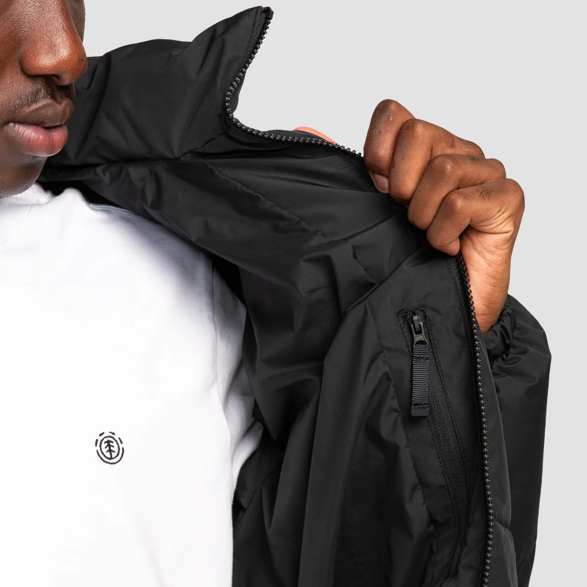 Element Classic Puffa Jacket Flint Black - Image 3