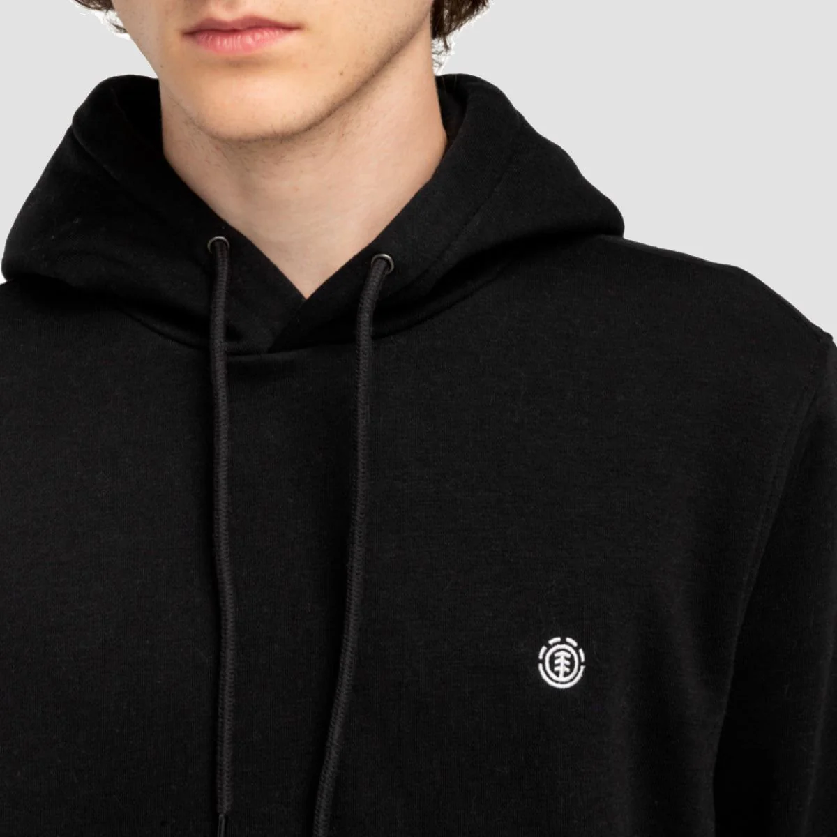 Element Icon Embroidery Pullover Hoodie Flint Black - Image 2