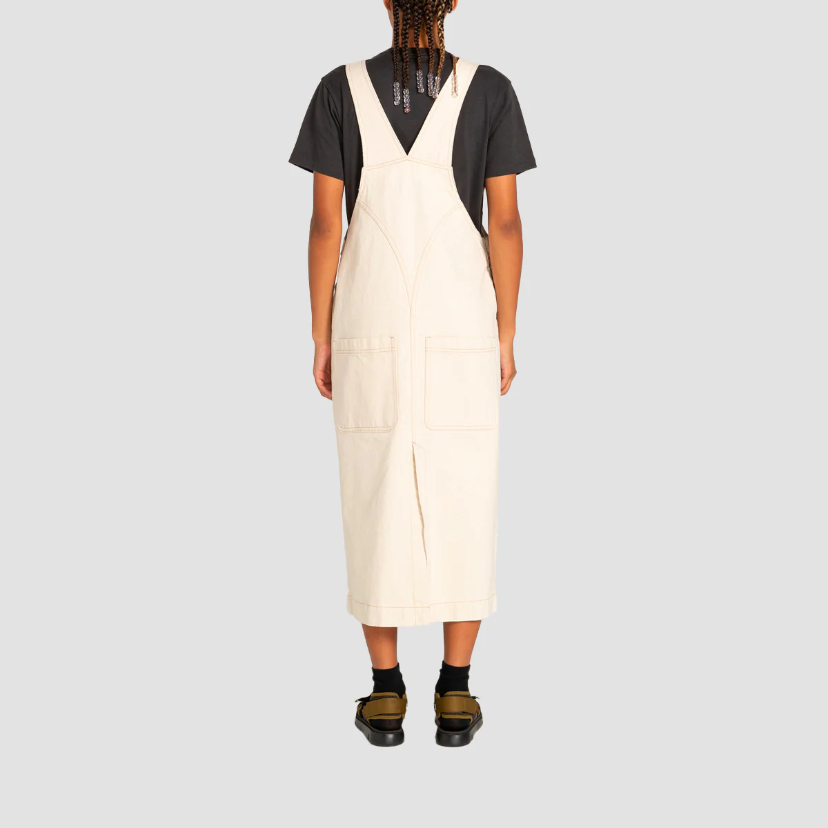 Element Denim Dungaree Dress Natural - Womens - Image 2