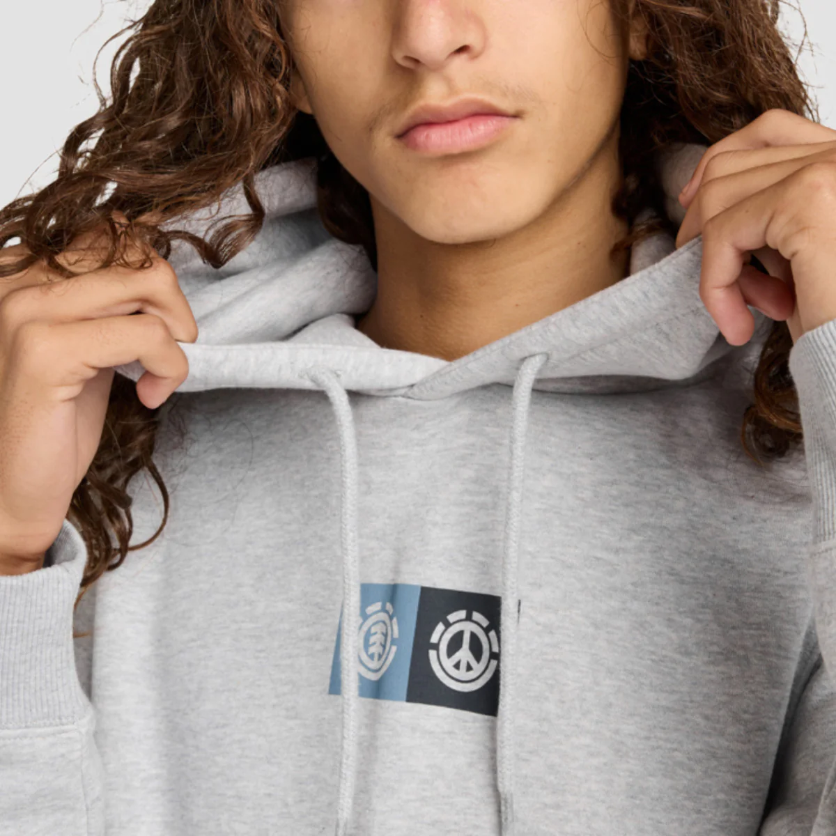 Element Dual Pullover Hoodie Mid Grey Heather - Image 2