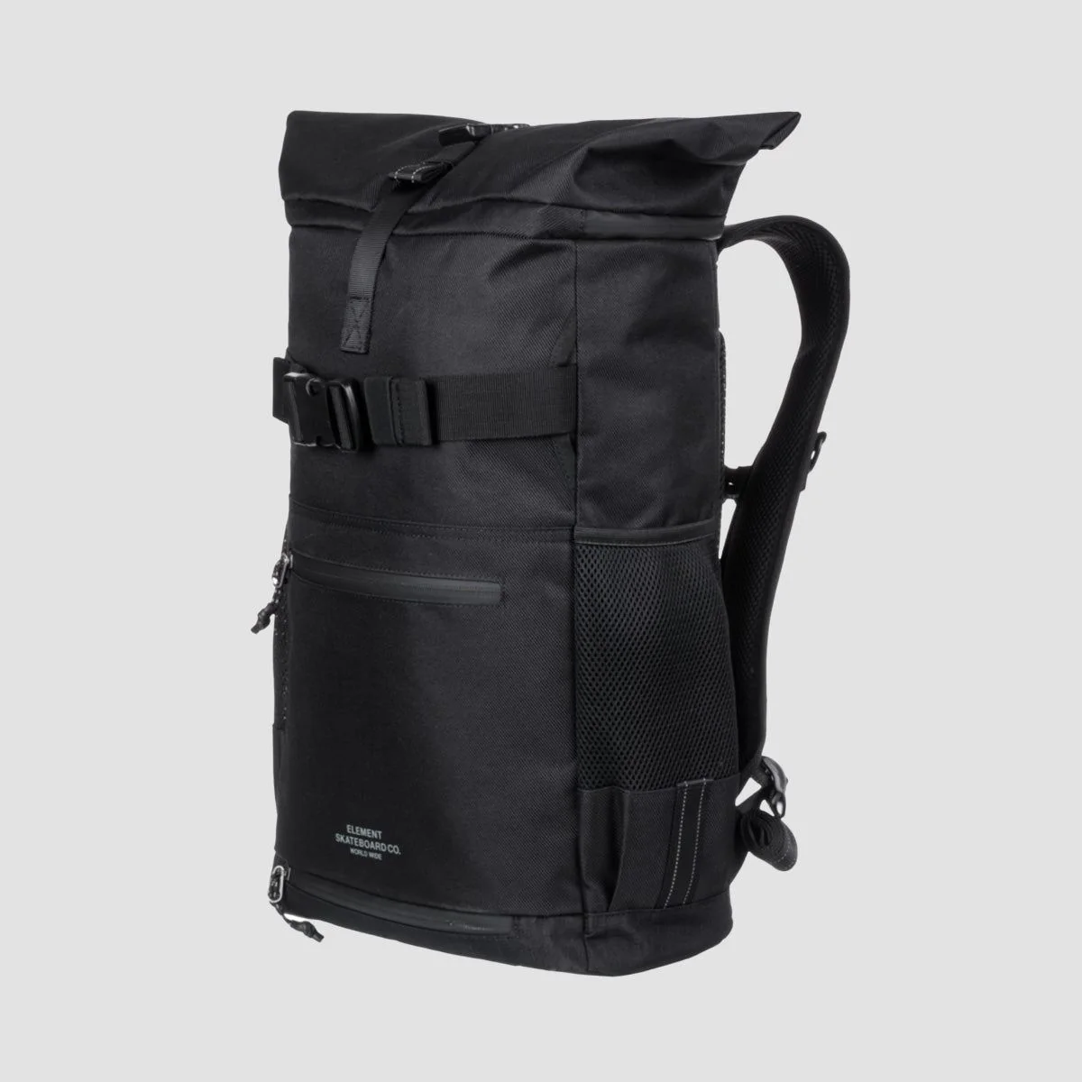 Element Ground Skate Roll Top 35L Backpack Flint Black - Image 3