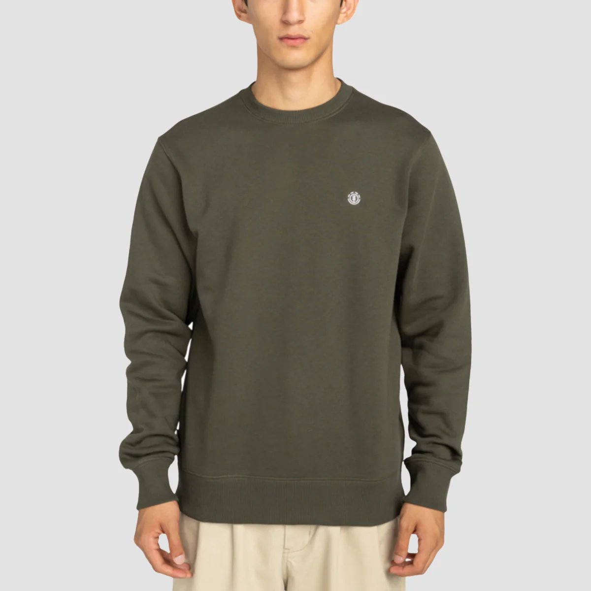 Element Icon Embroidery Crew Sweatshirt Forest Night