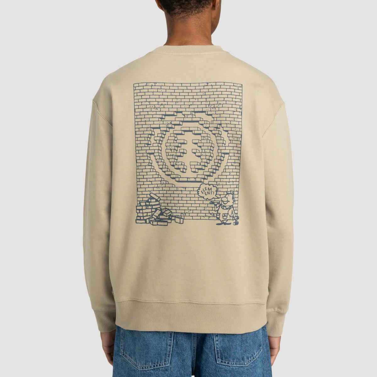 Element Job Done Crew Sweatshirt Aluminum