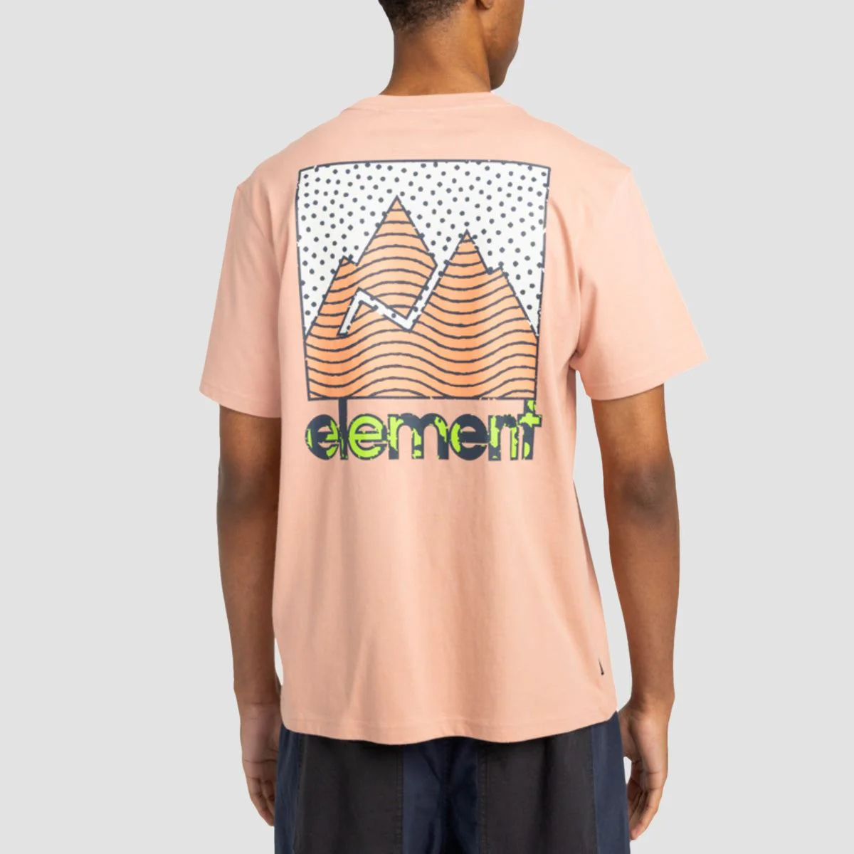 Element Joint Texture T-Shirt Misty Rose - Image 2