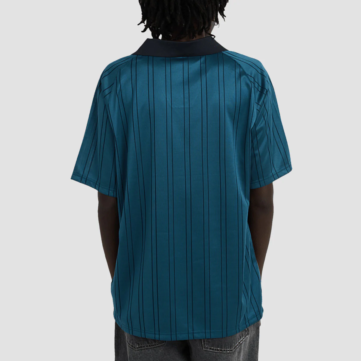 Element Lowcase Soccer T-Shirt Mallard Blue Stripes - Image 2