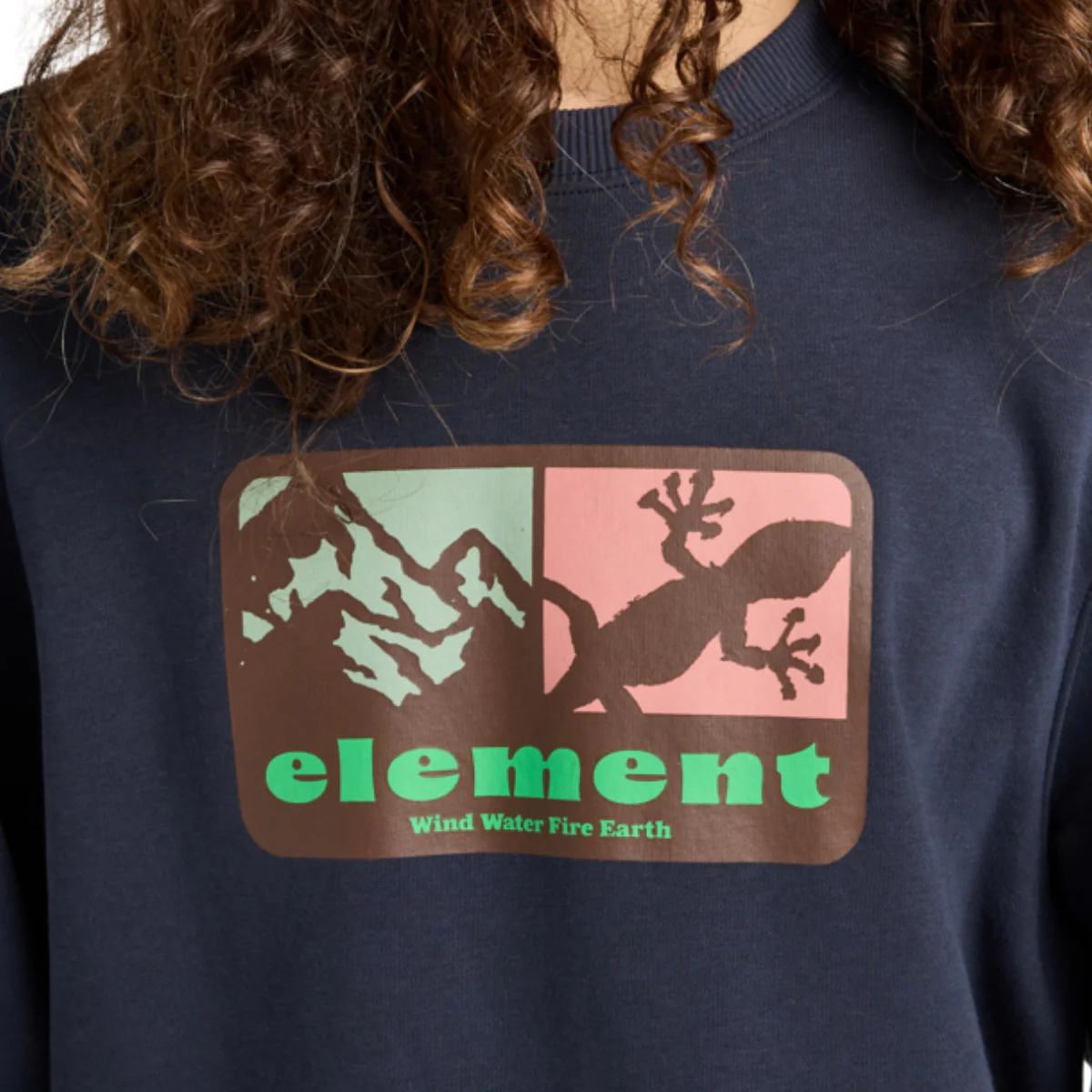 Element Memory Crew Sweatshirt Eclipse Navy - Image 2