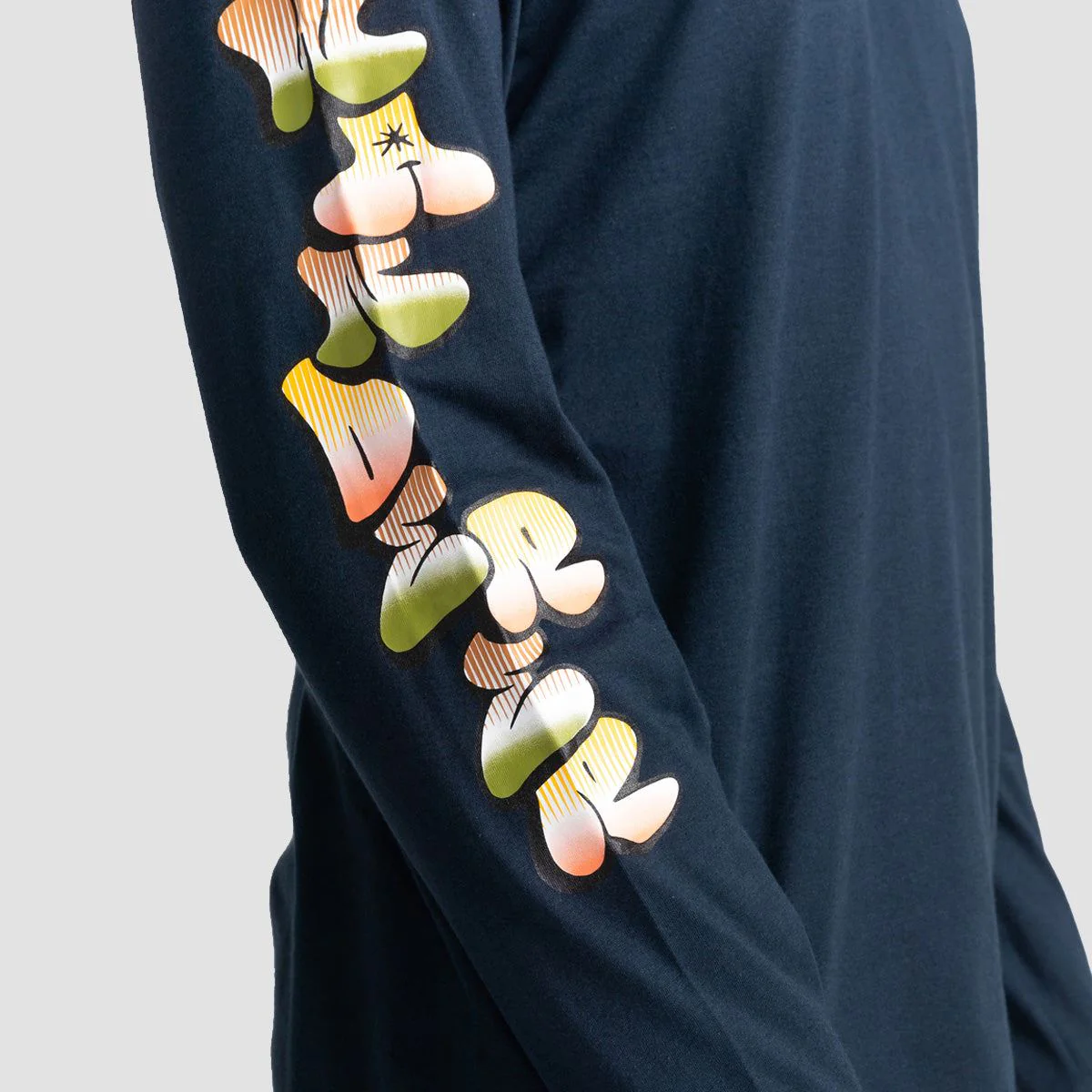 Element Mingle Organic Longsleeve T-Shirt Eclipse Navy - Image 3