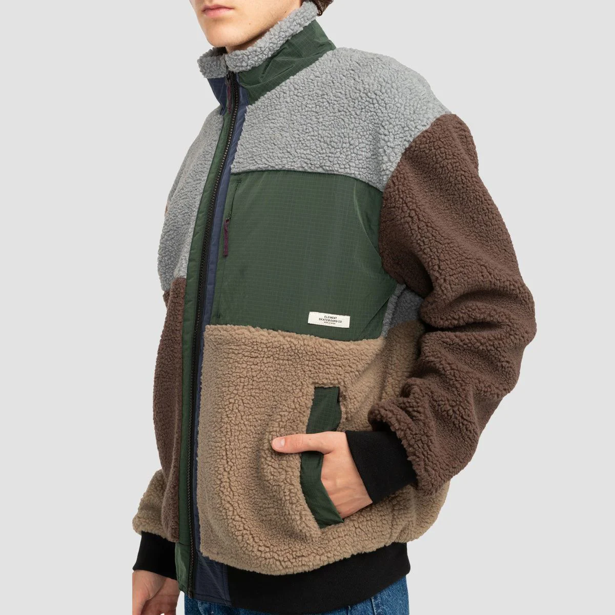Element Oak Sherpa Fleece Jacket Multicolour - Image 2