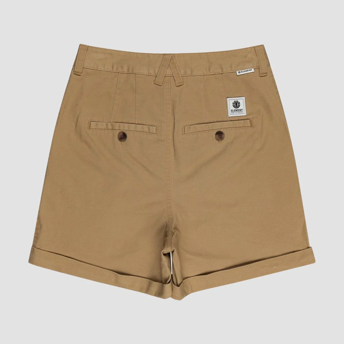 Element Olsen B High Waist Shorts Desert Khaki - Womens - Image 4