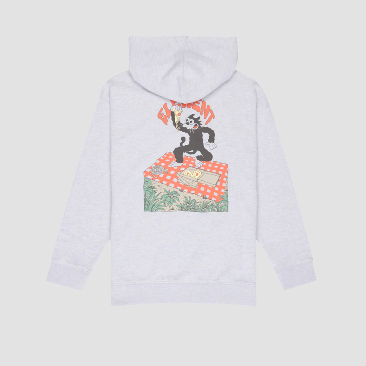 Element Pizza Pullover Hoodie Mid Grey Heather - Kids - Image 2