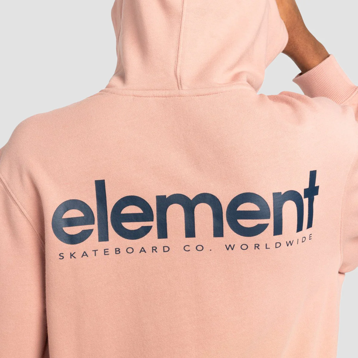 Element Simple Logo Pullover Hoodie Misty Rose - Image 4