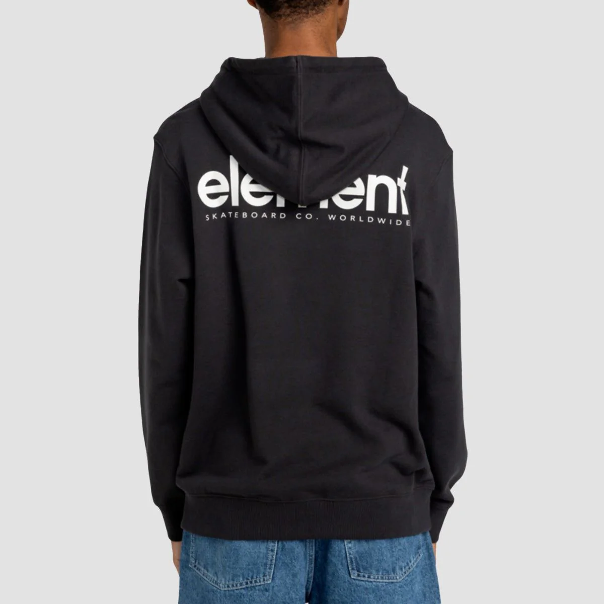Element Simple Logo Pullover Hoodie Off Black - Image 2