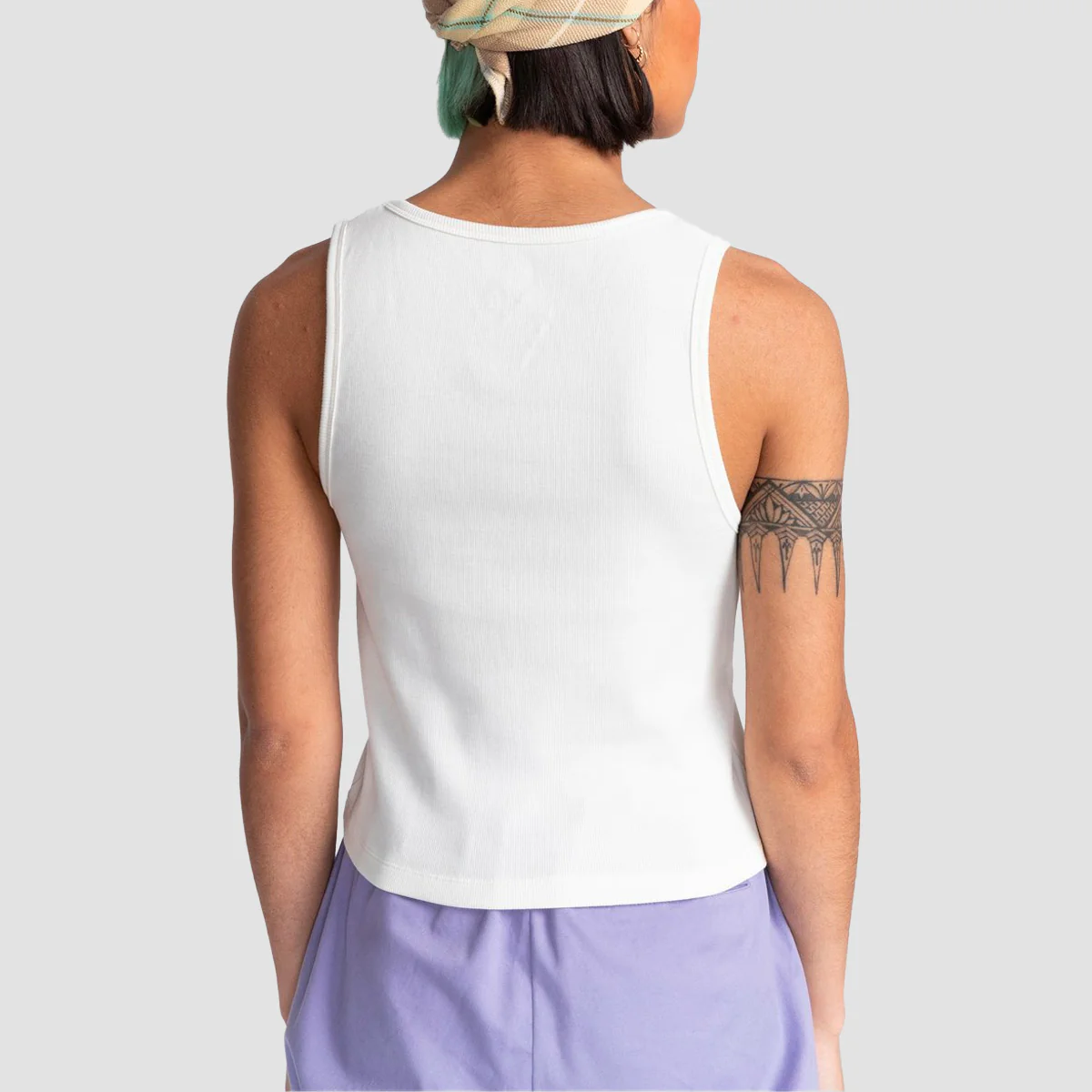 Element Smile Cropped Tank Top Off White - Womens - Image 2