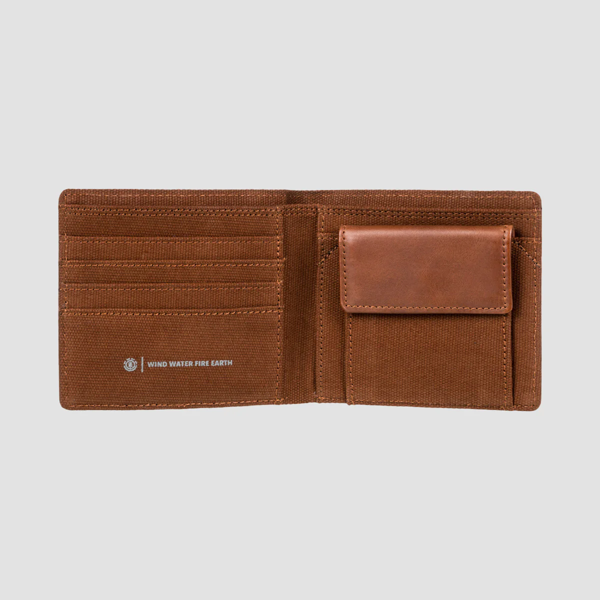 Element Strapper Leather Wallet Brown - Image 2