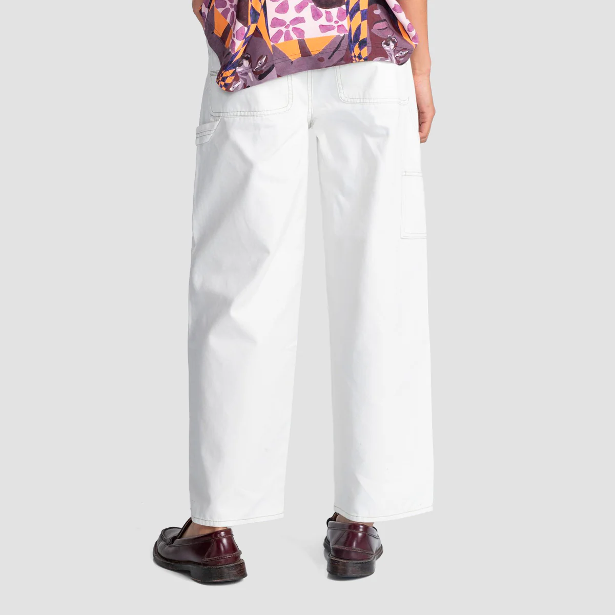 Element Utility Organic Canvas Trousers Off White - Womens - Image 2