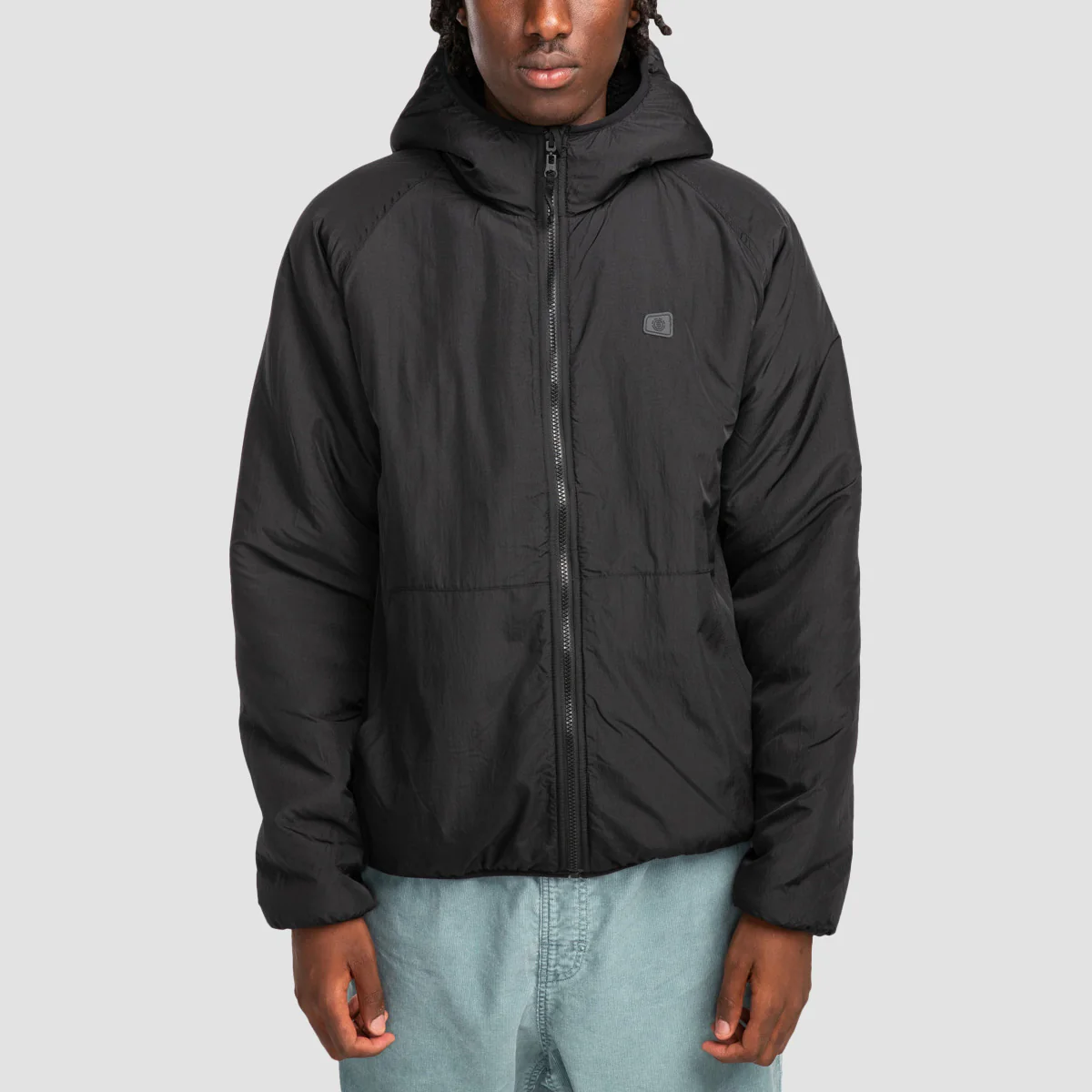 Element Wolfe Reversible Sherpa Jacket Flint Black - Image 2