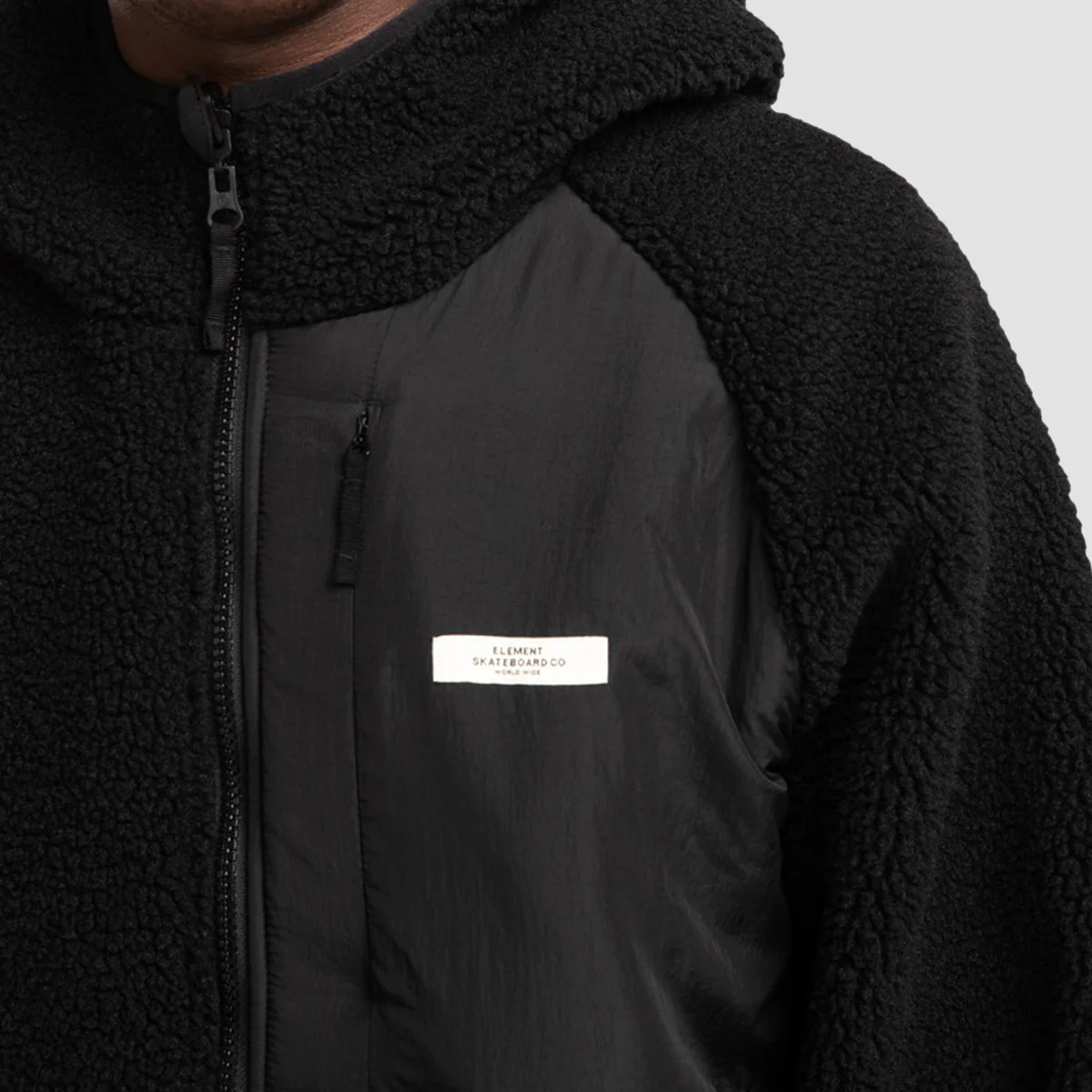 Element Wolfe Reversible Sherpa Jacket Flint Black - Image 3