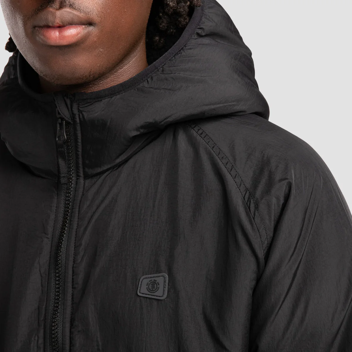 Element Wolfe Reversible Sherpa Jacket Flint Black - Image 4