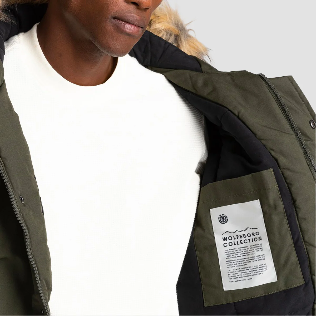 Element Wolfeboro Dulcey Explorer Jacket Forest Night - Image 3