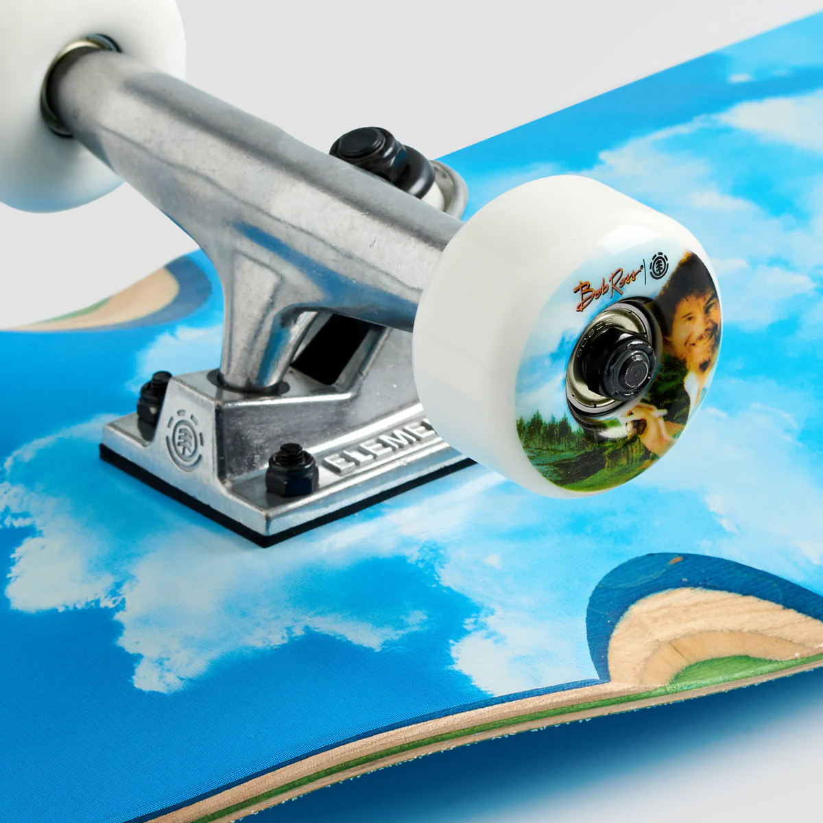 Element X Bob Ross Happy Clouds Cruiser Skateboard - 8.875" - Image 4
