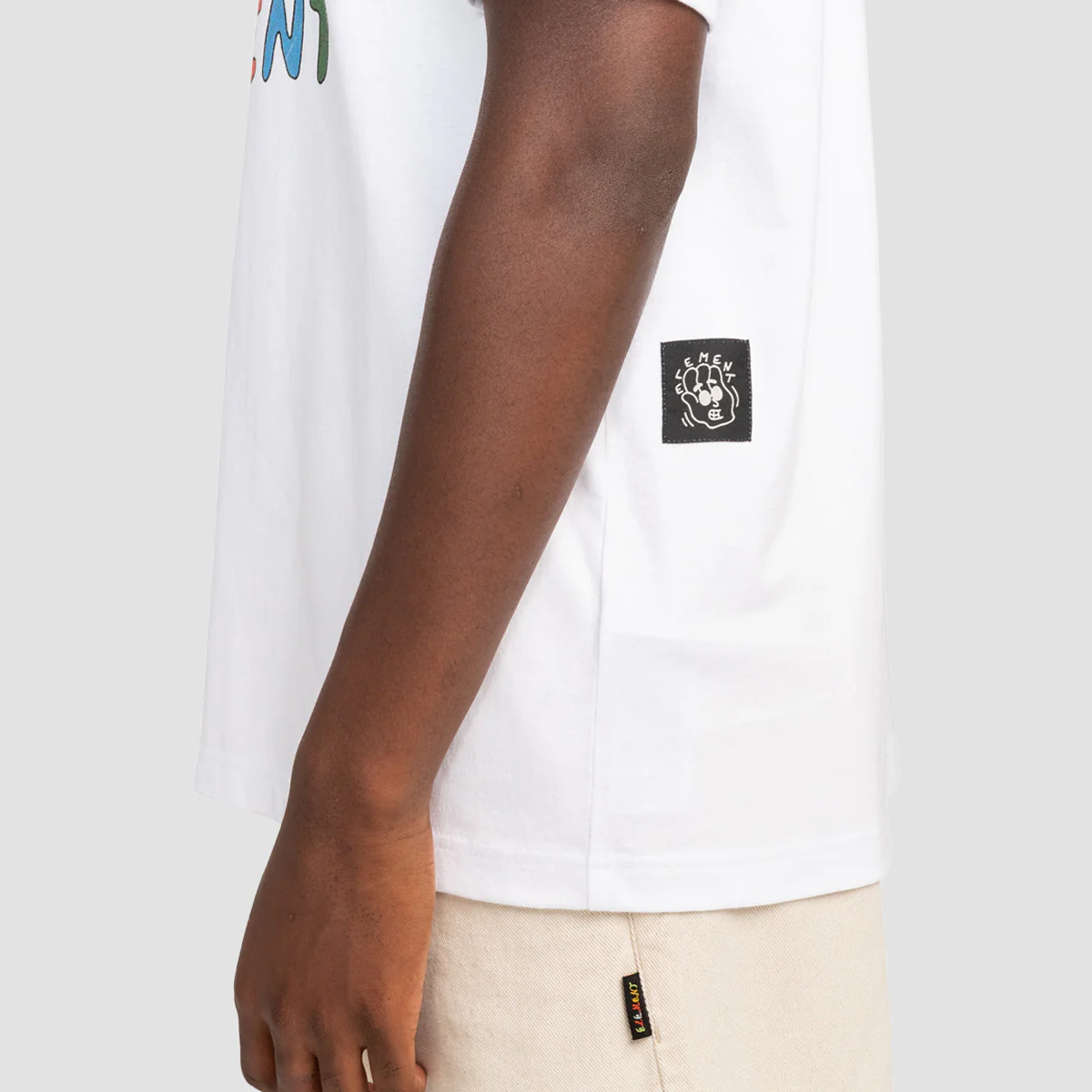 Element X Leon Sniffing The Flowers T-Shirt Optic White - Image 2