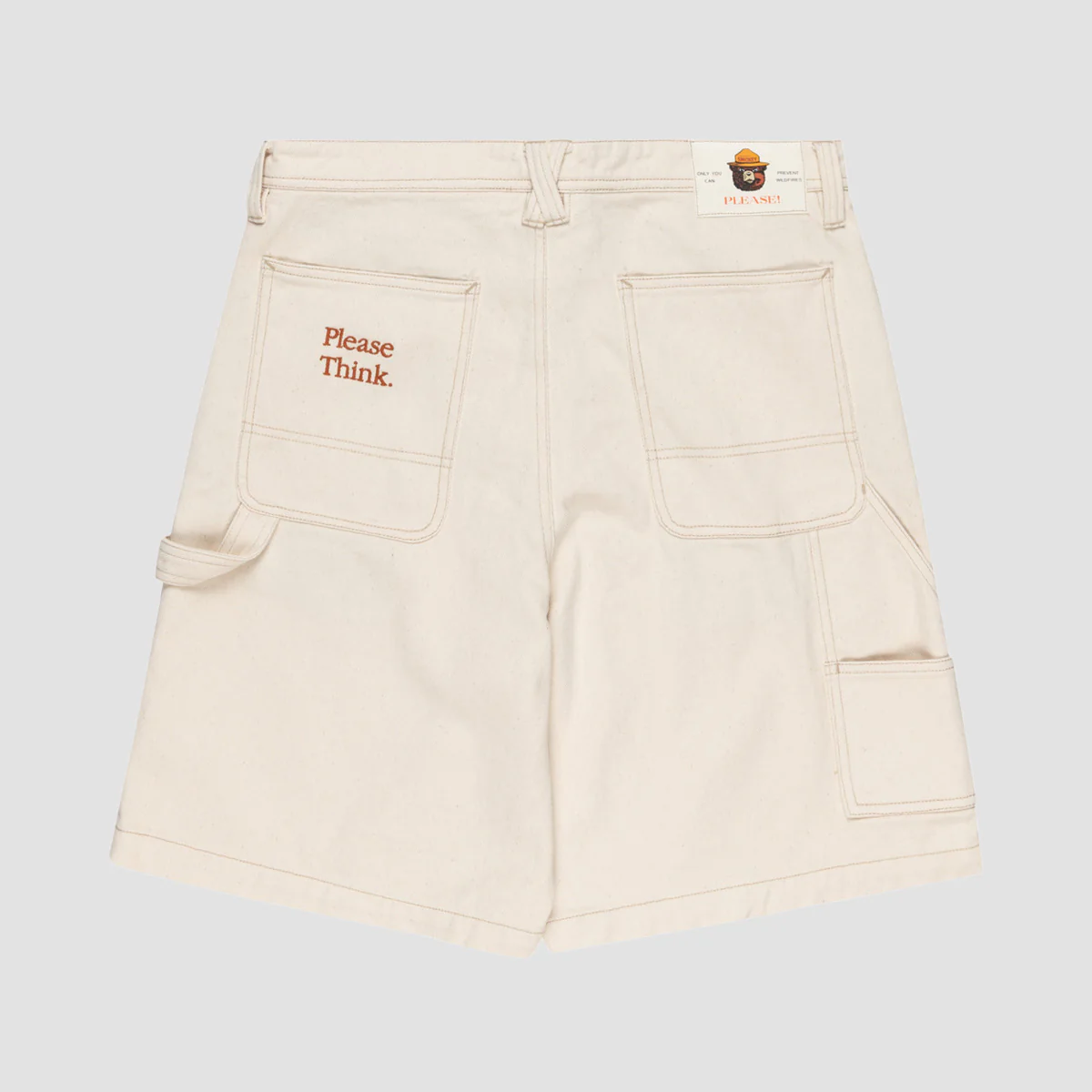Element X Smokey Bear 20" Carpenter Shorts Natural - Image 3